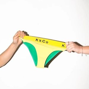 KkCo Dag Brief in Lemon & Lime Size Small